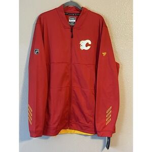 Men's‎ 2XL NWT Calgary Flames Fanatics Authentic Pro Full Zip Golf Jacket Red